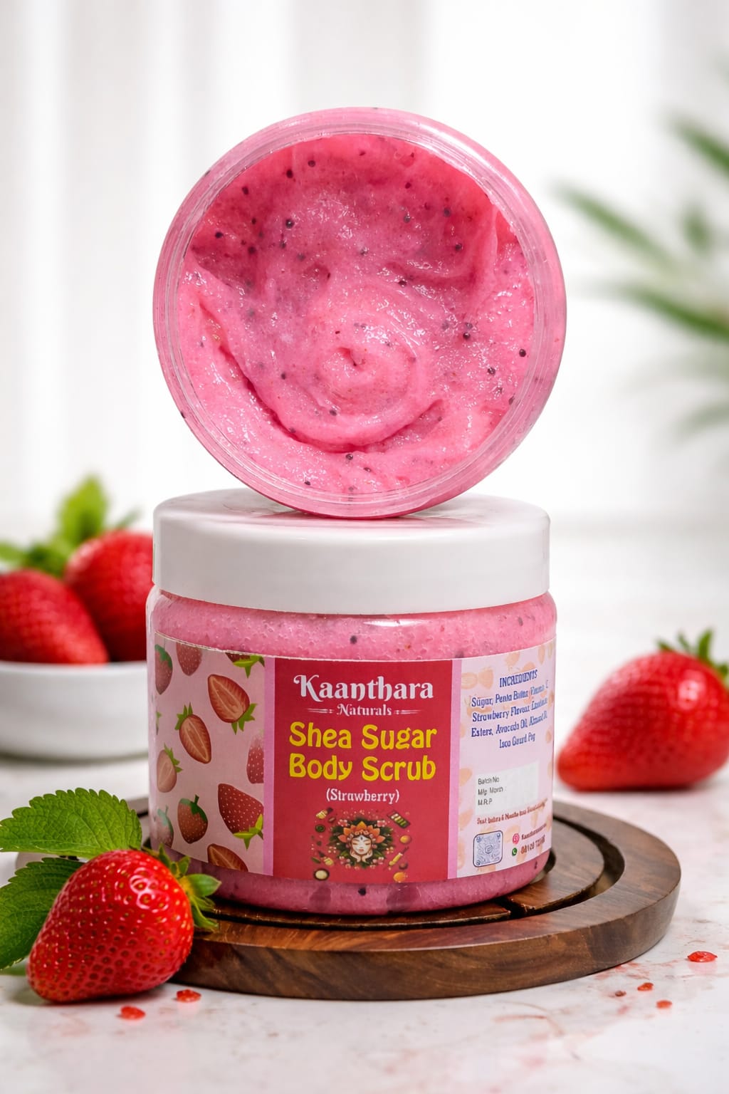 SHEA SUGAR BODY SCRUB(STRAWBERRY)